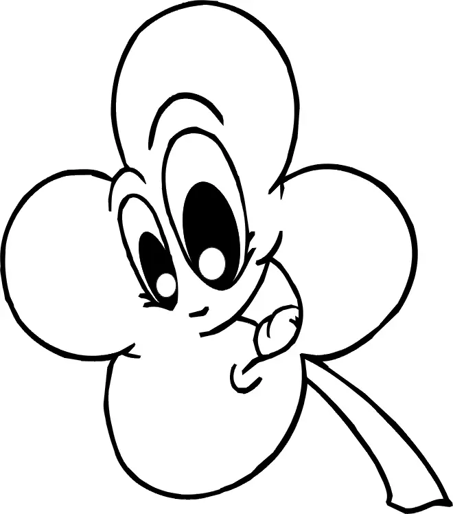 Trebol Para Colorear 3