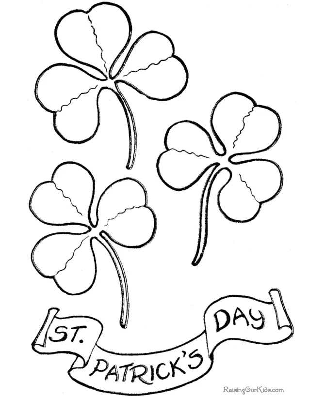 Trebol Para Colorear 4