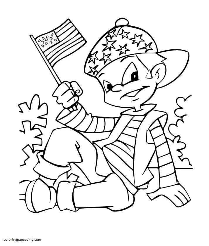 Desenhos de 4 de Julho Para Colorir 100