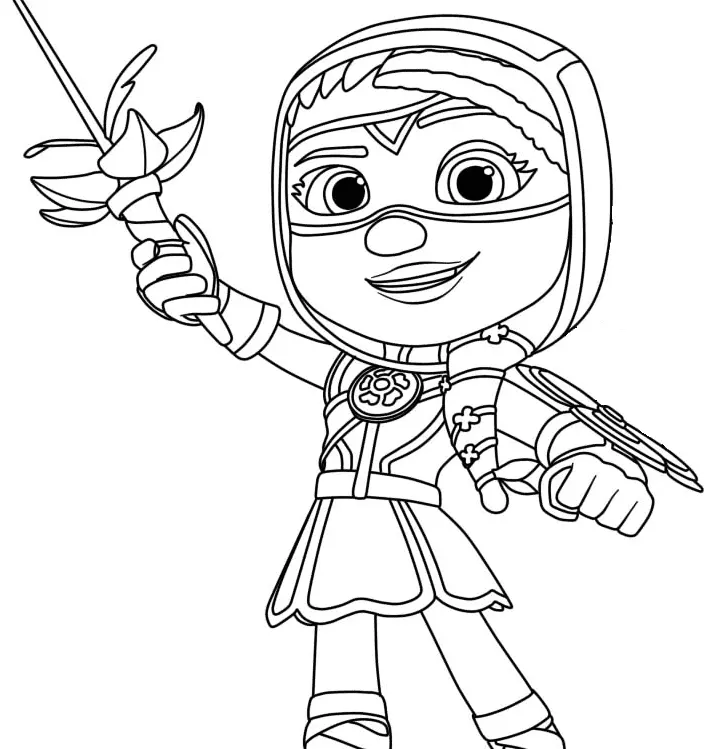 Action Pack Coloring Pages 1
