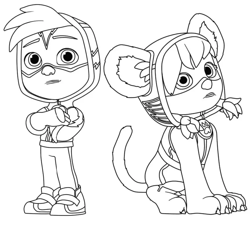Action Pack Coloring Pages 10