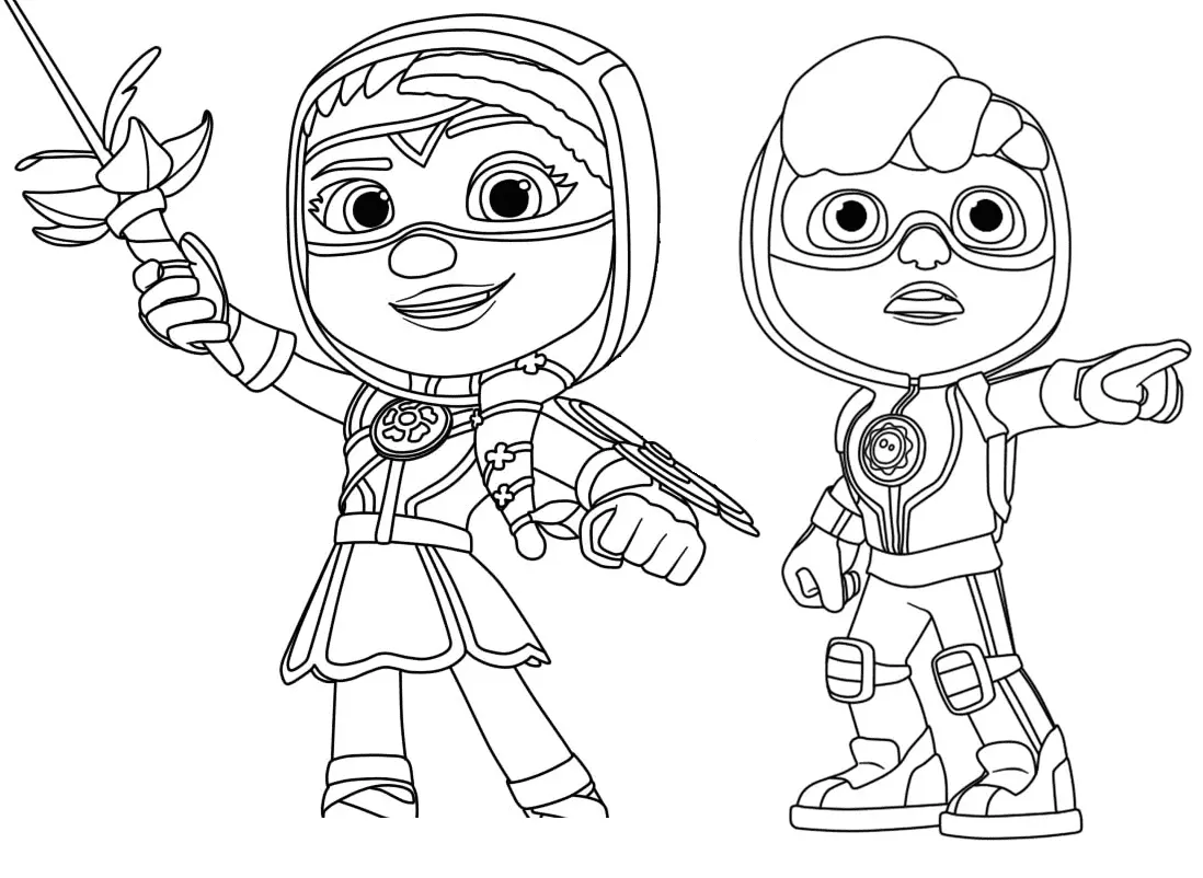 Action Pack Coloring Pages 11