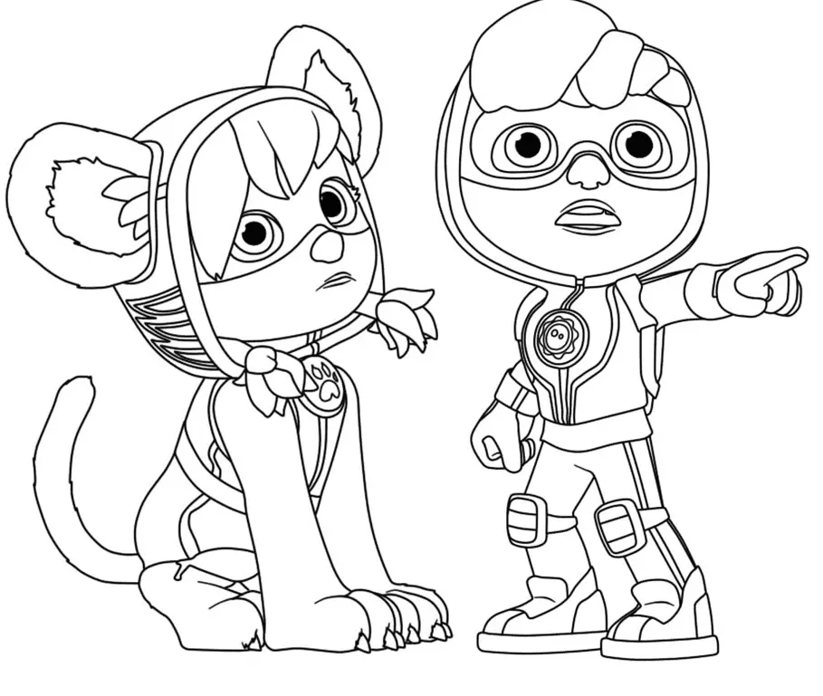 Action Pack Coloring Pages 19