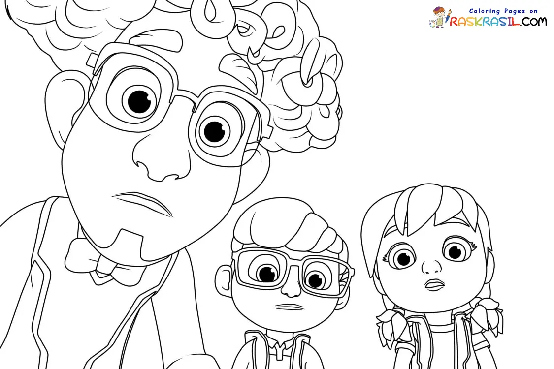 Action Pack Coloring Pages 4