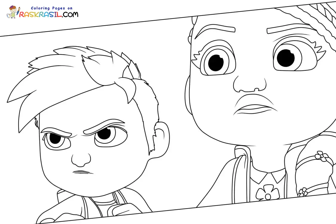 Action Pack Coloring Pages 5