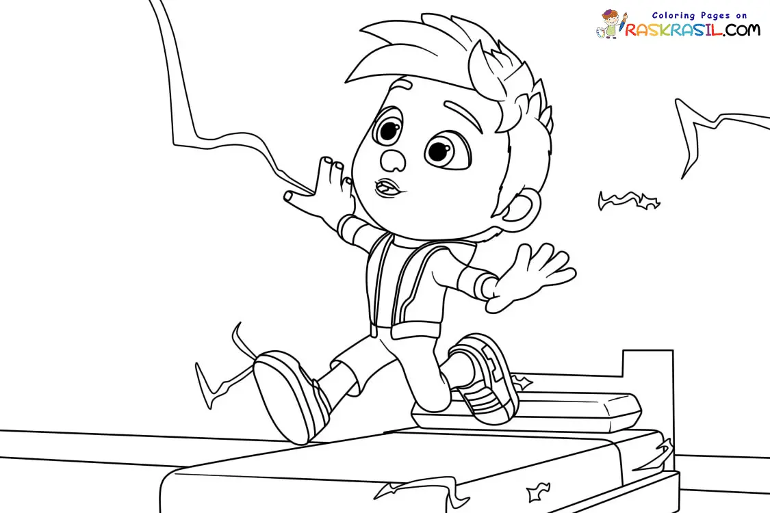 Action Pack Coloring Pages 7
