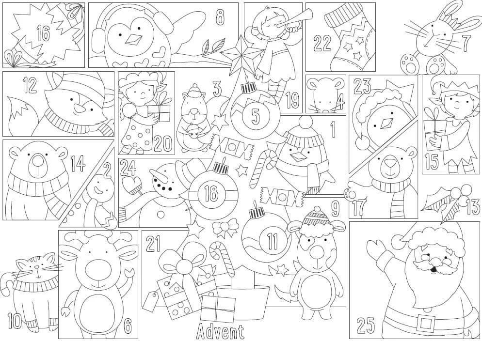Ausmalbilder Advent 55