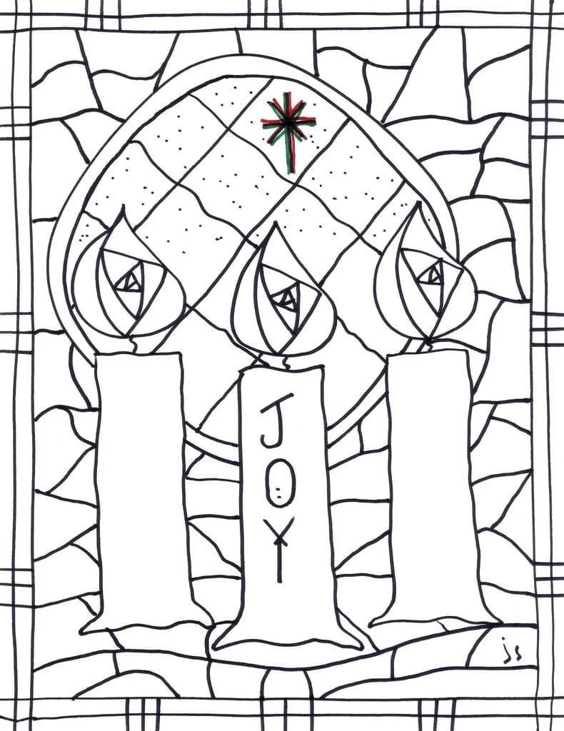 Ausmalbilder Advent 79