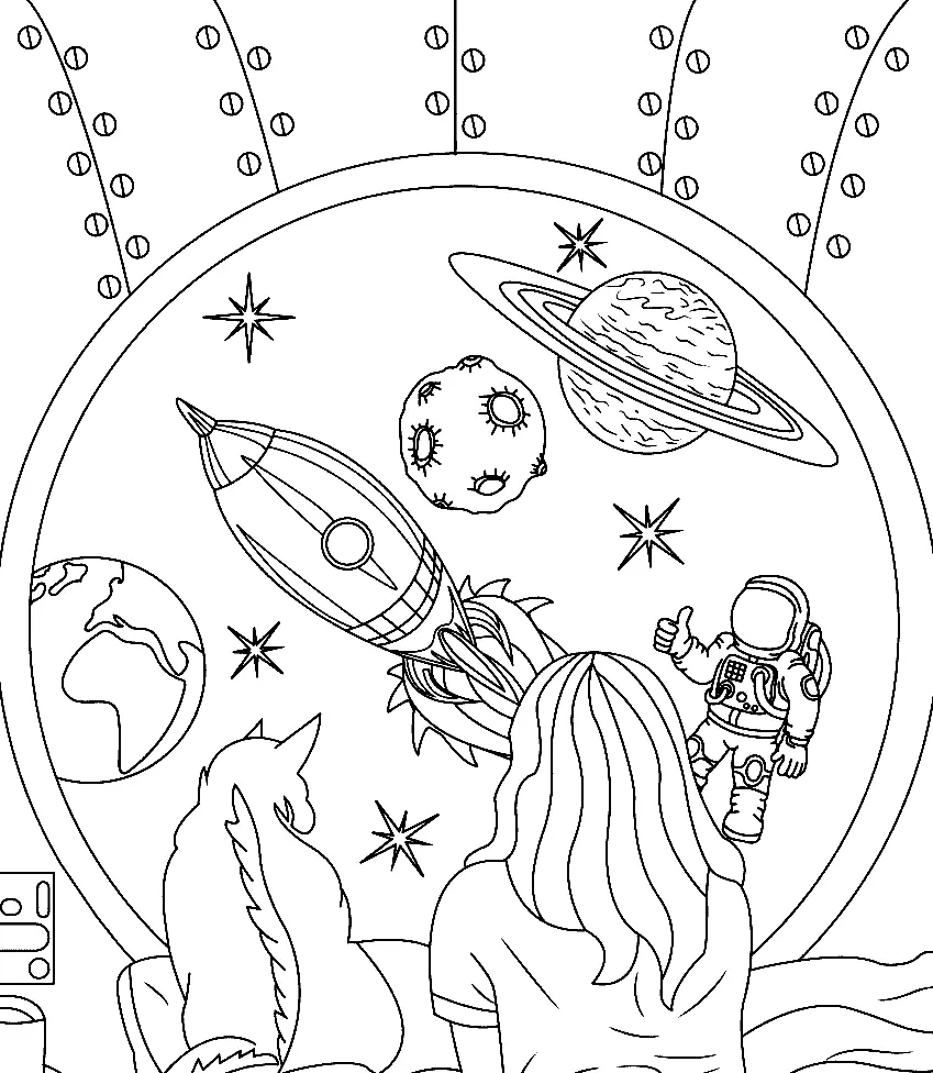 Aesthetic Drawing Coloring Pages 13