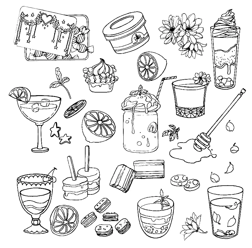 Aesthetic Drawing Coloring Pages 14