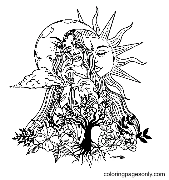 Aesthetic Drawing Coloring Pages 24