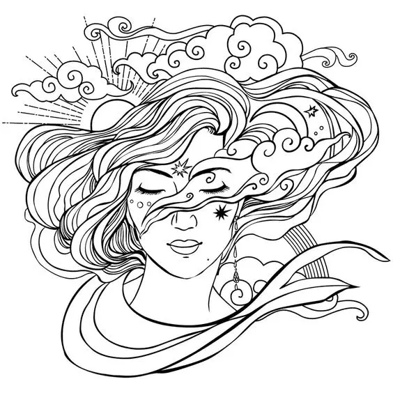 Aesthetic Drawing Coloring Pages 36