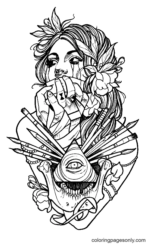 Aesthetic Drawing Coloring Pages 41