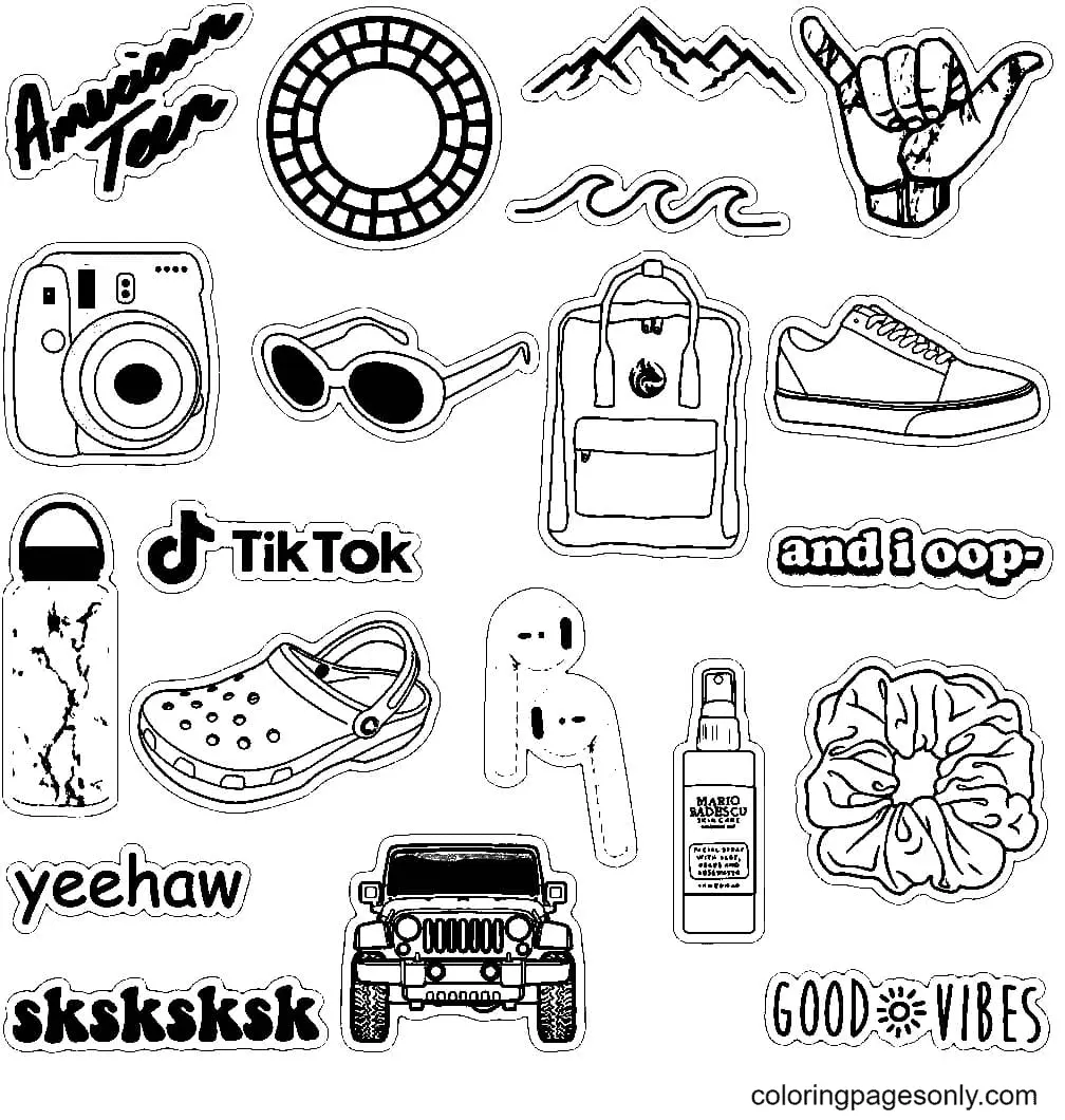 Aesthetic Drawing Coloring Pages 47