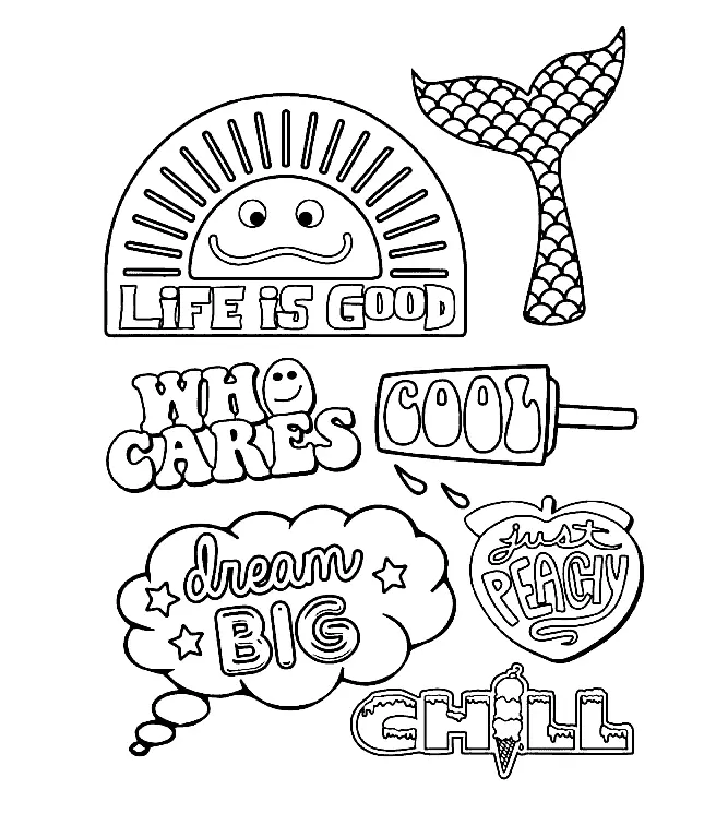 Aesthetic Drawing Coloring Pages 5