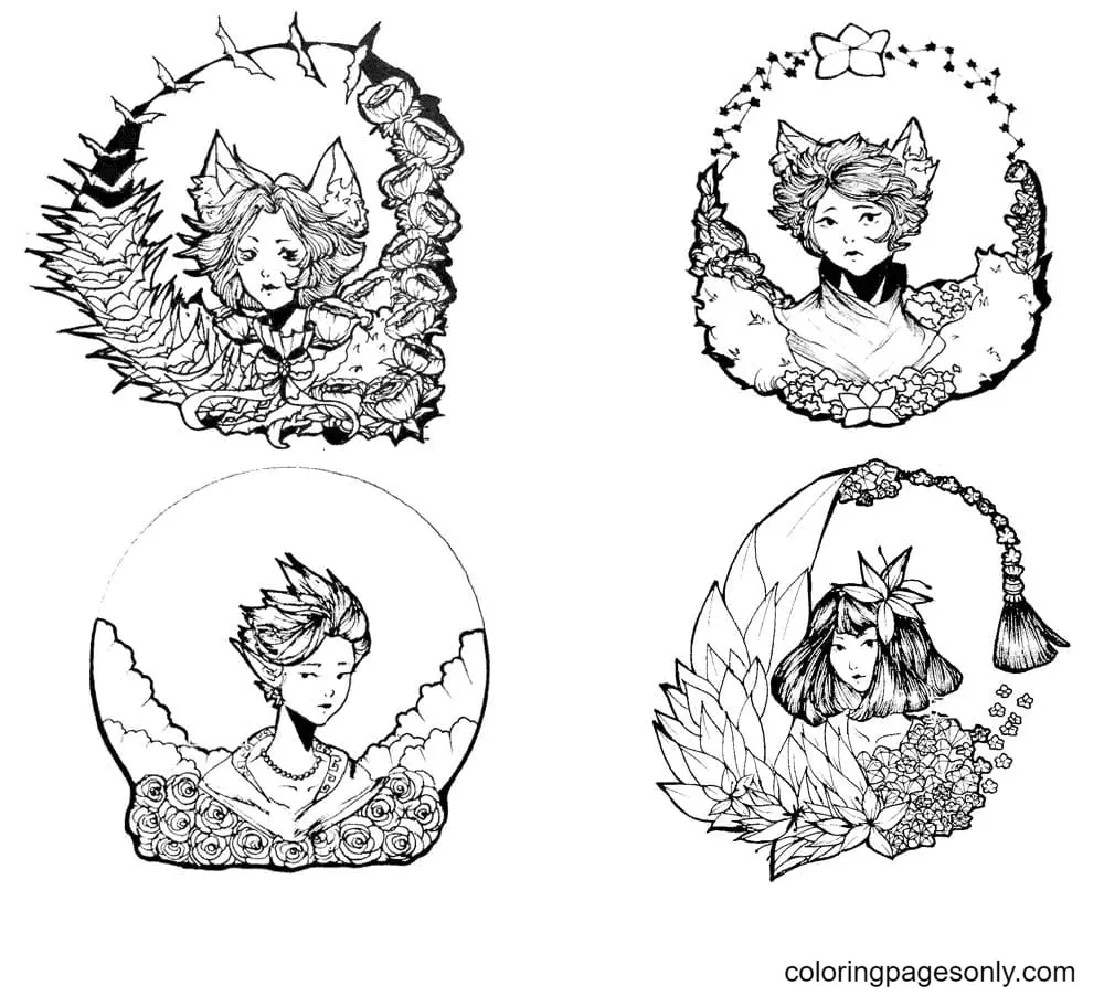 Aesthetic Drawing Coloring Pages 73