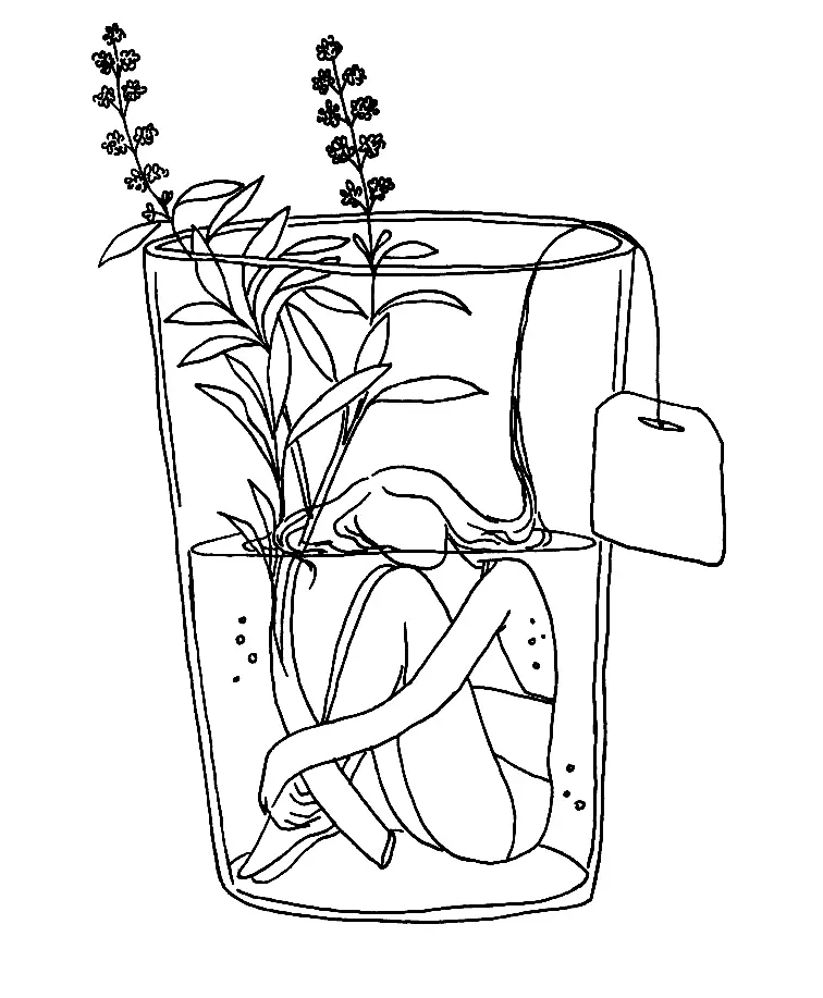 Aesthetic Drawing Coloring Pages 9
