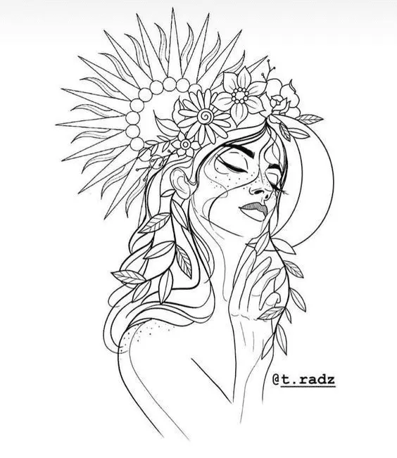 Aesthetic Drawing Coloring Pages 96