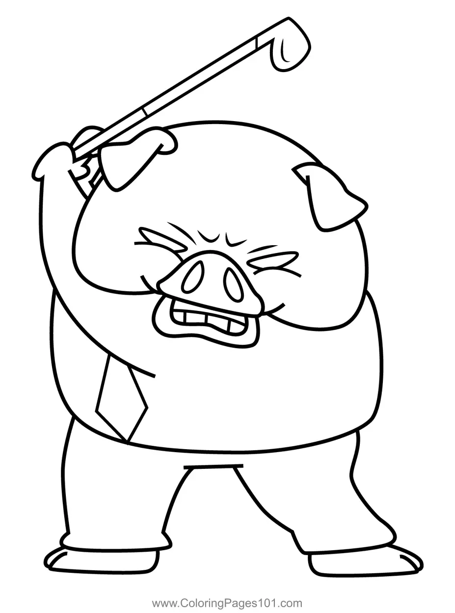 Aggretsuko Para Colorear
