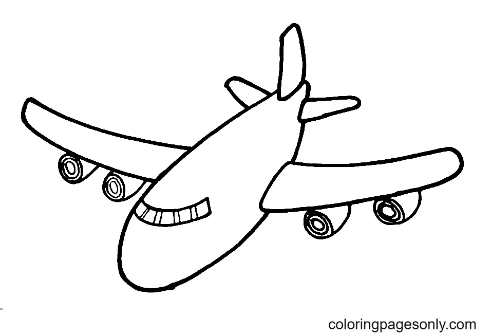 Desenhos de Aviao Para Colorir 24