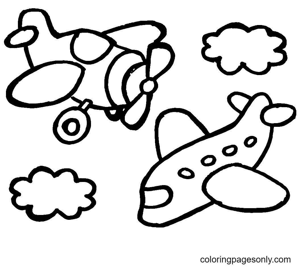 Desenhos de Aviao Para Colorir 33