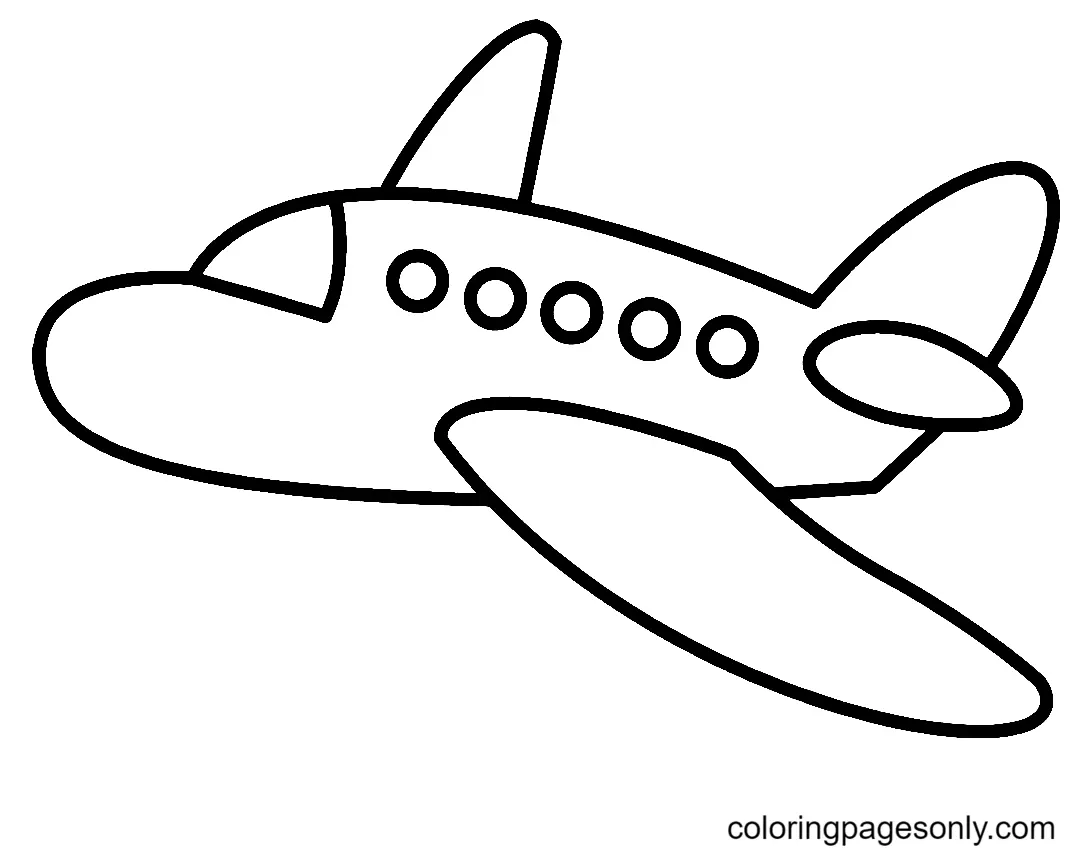 Desenhos de Aviao Para Colorir 8