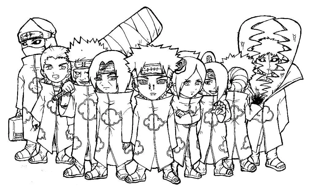 Akatsuki Para Colorear 44