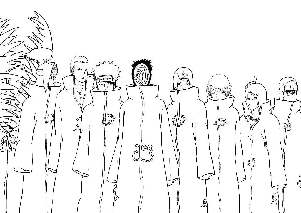 Akatsuki Para Colorear 5