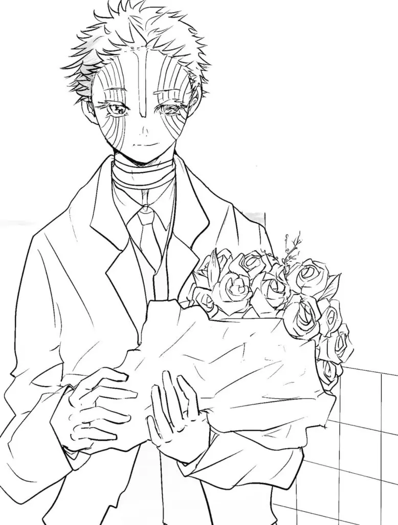 Akaza Coloring Pages