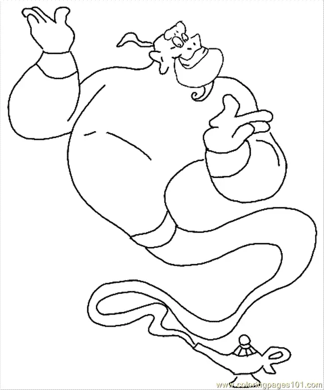 Aladdin Para Colorear 12