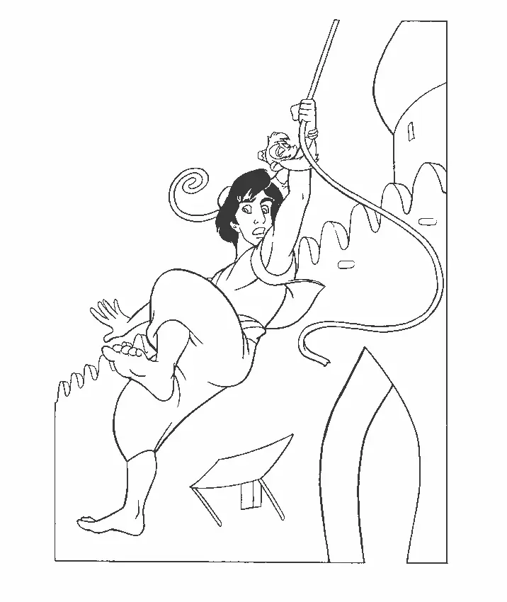 Aladdin Coloring Pages 13