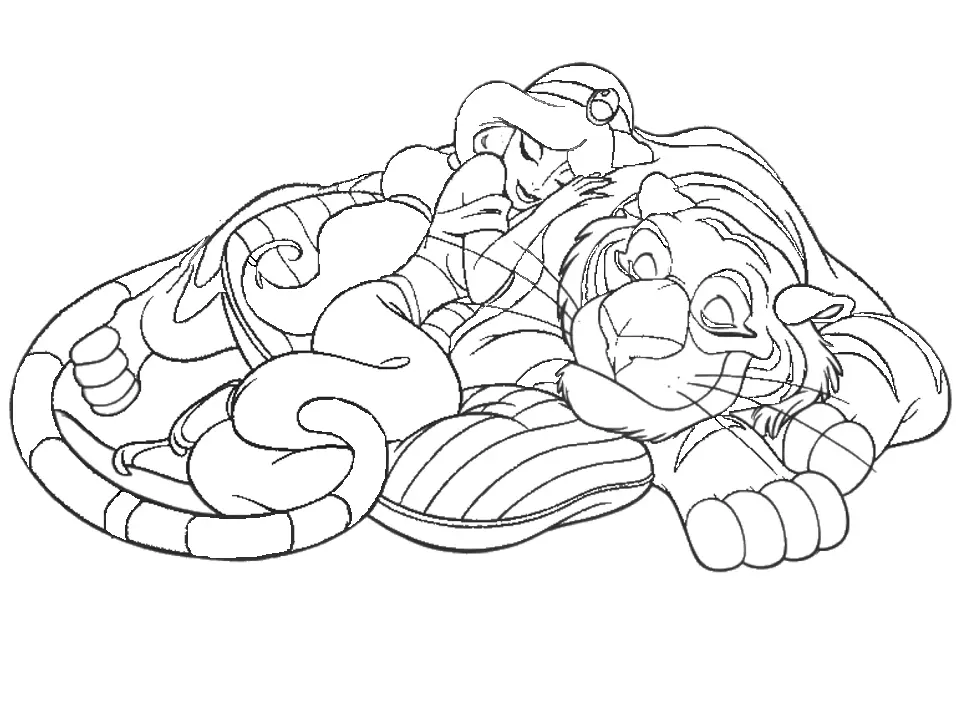Aladdin Para Colorear 14