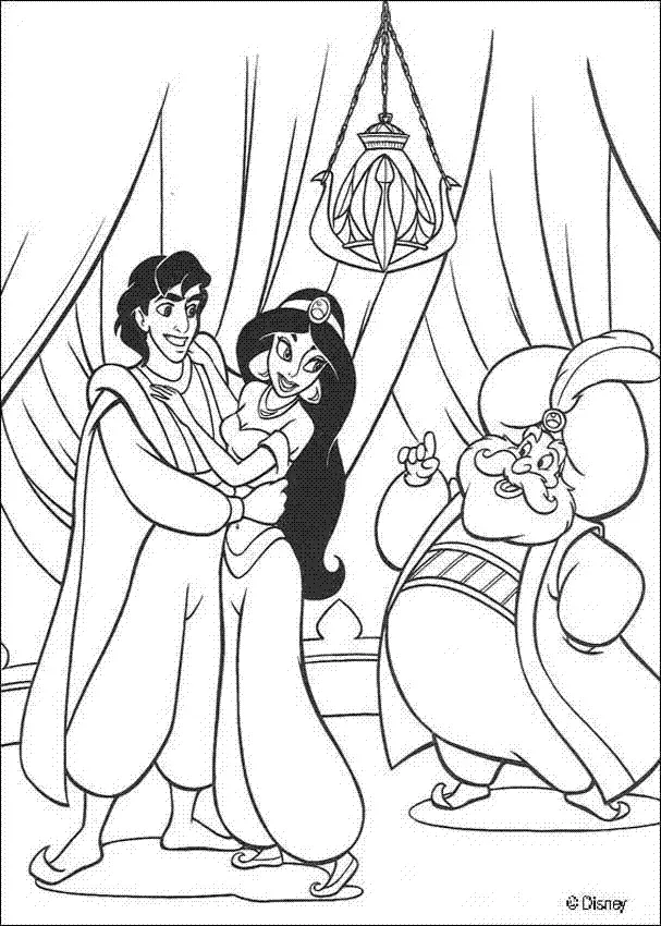 Aladdin Ausmalbilder 16