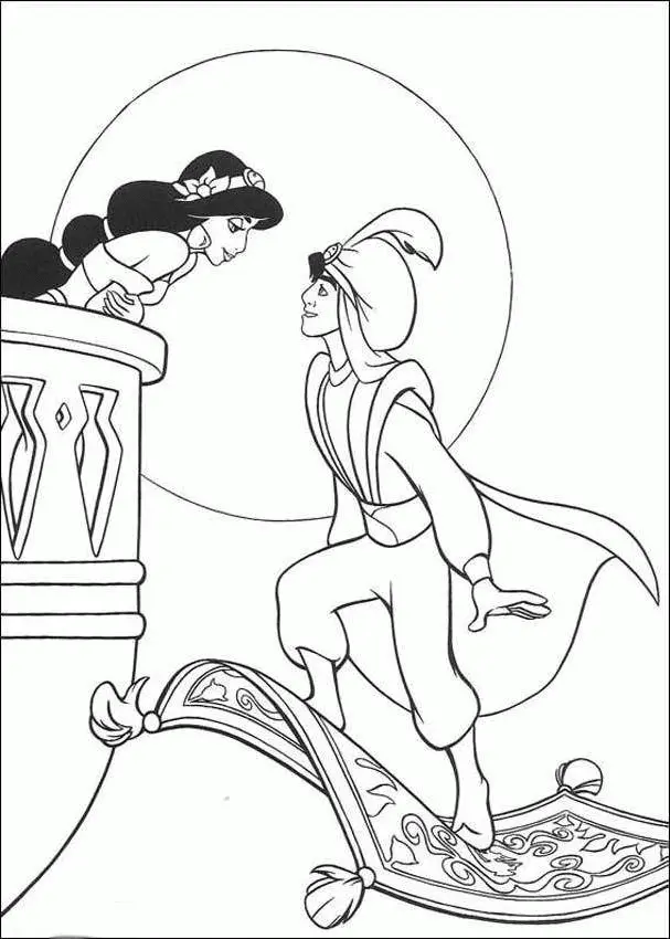 Aladdin Coloring Pages 24
