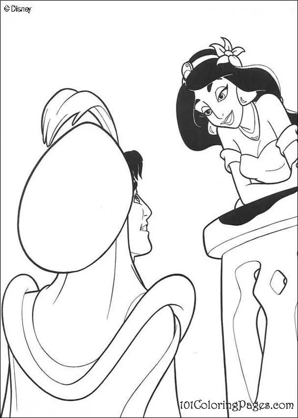 Aladdin Coloring Pages 37