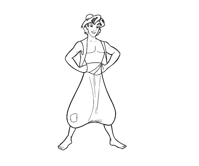 Aladdin Para Colorear 44
