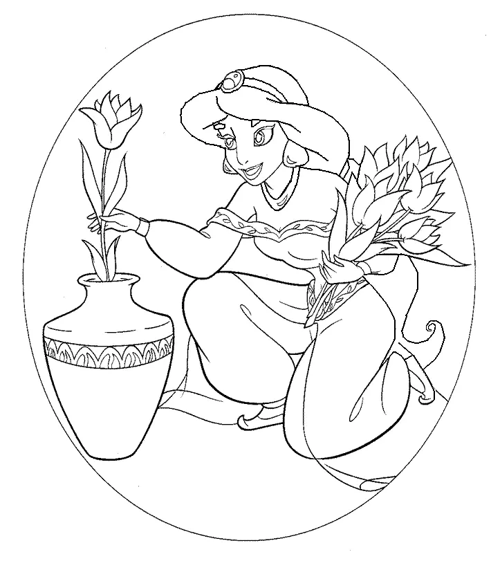 Aladdin Para Colorear 45
