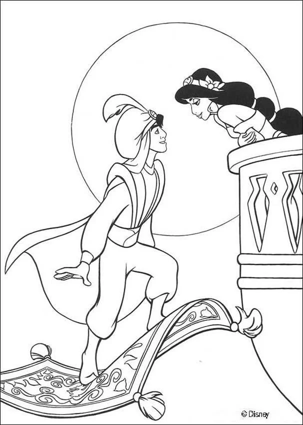 Aladdin Coloring Pages 6