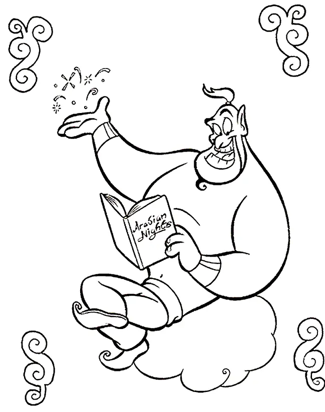 Aladdin Coloring Pages 7