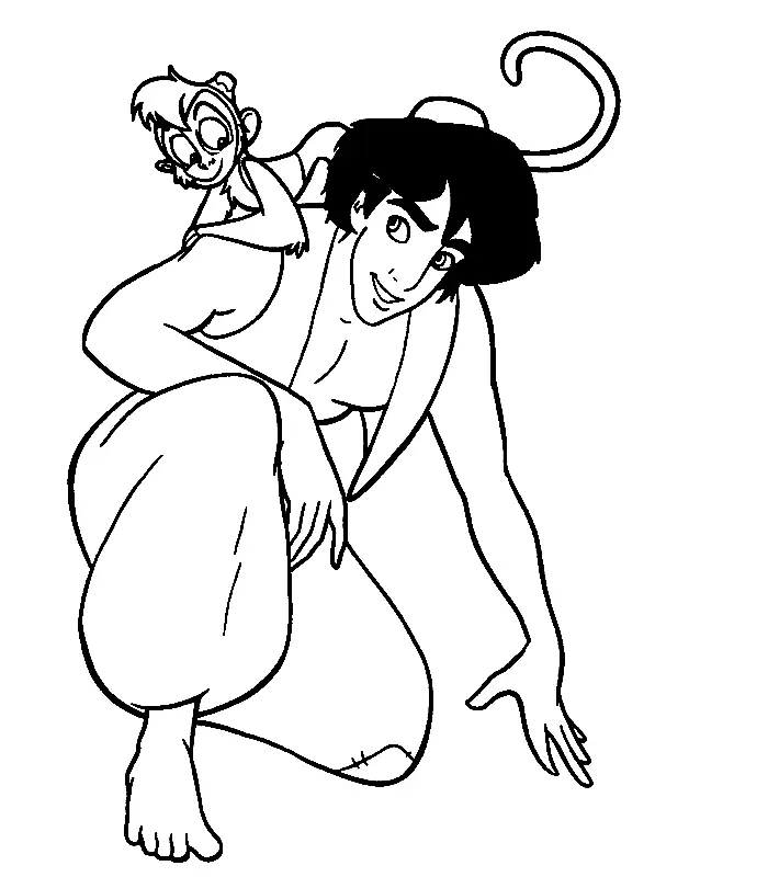 Aladdin Coloring Pages 9