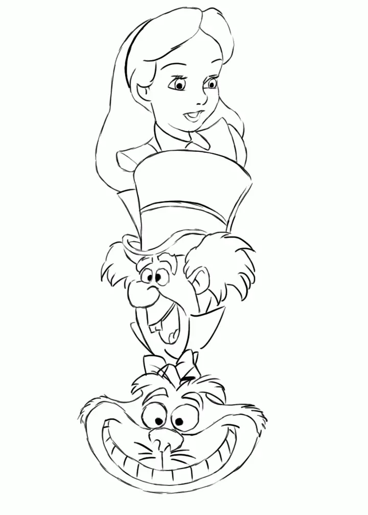 Alice In Wonderland Coloring Pages 68