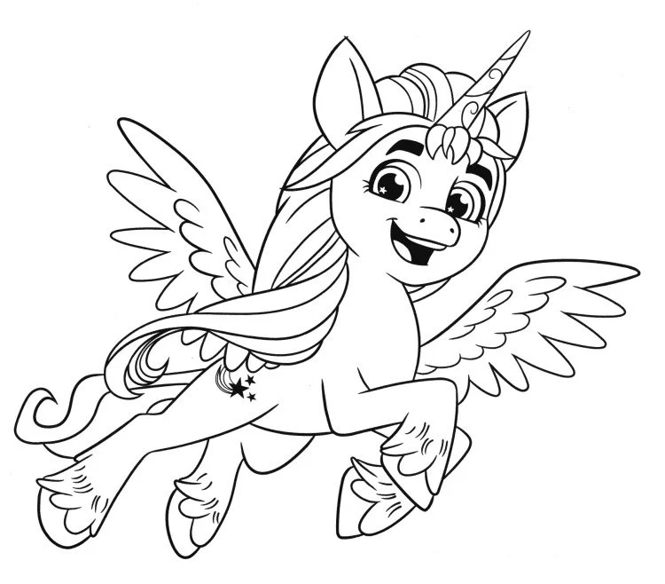 Alicorn Coloring Pages 32