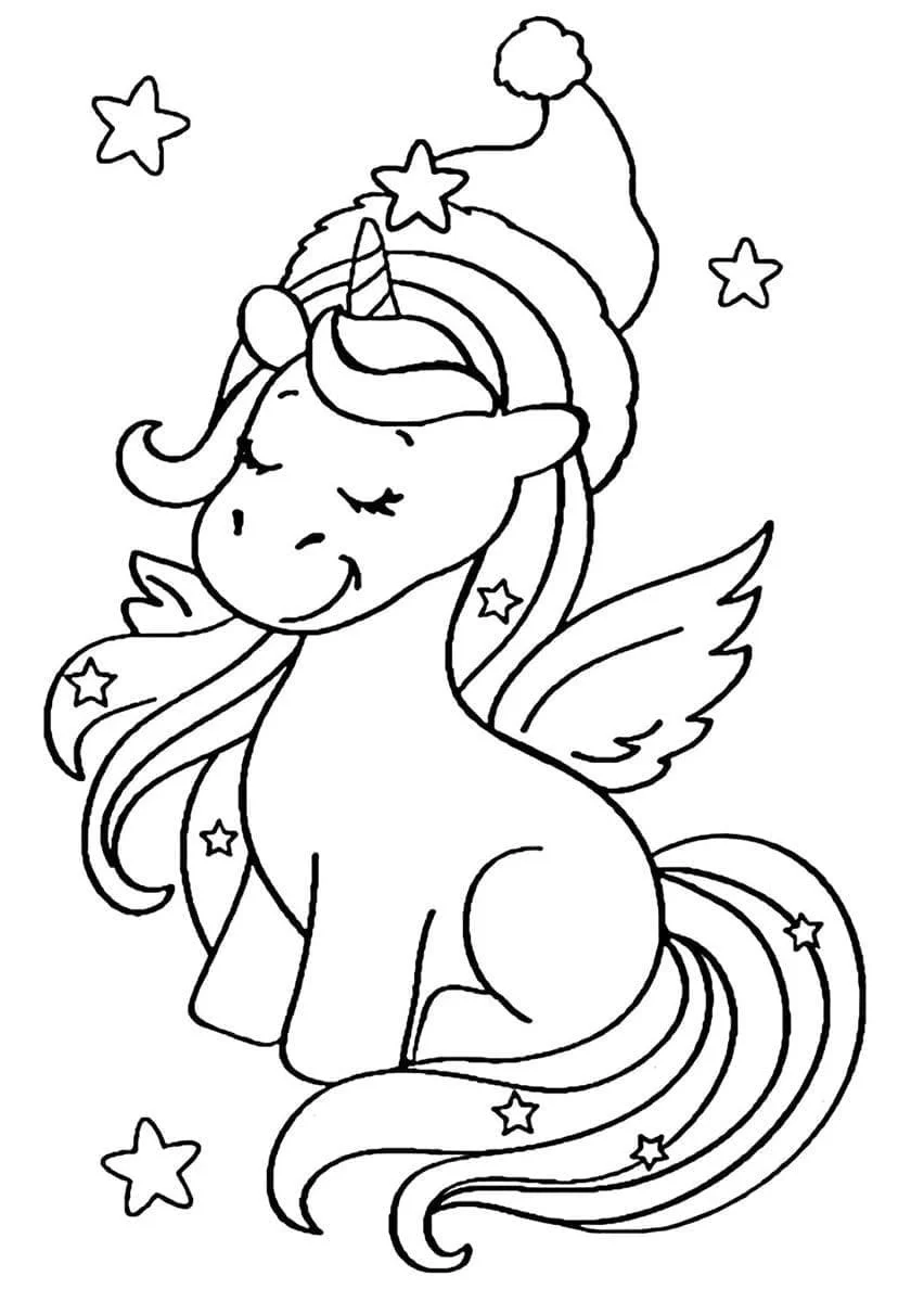 Alicornio Para Colorear