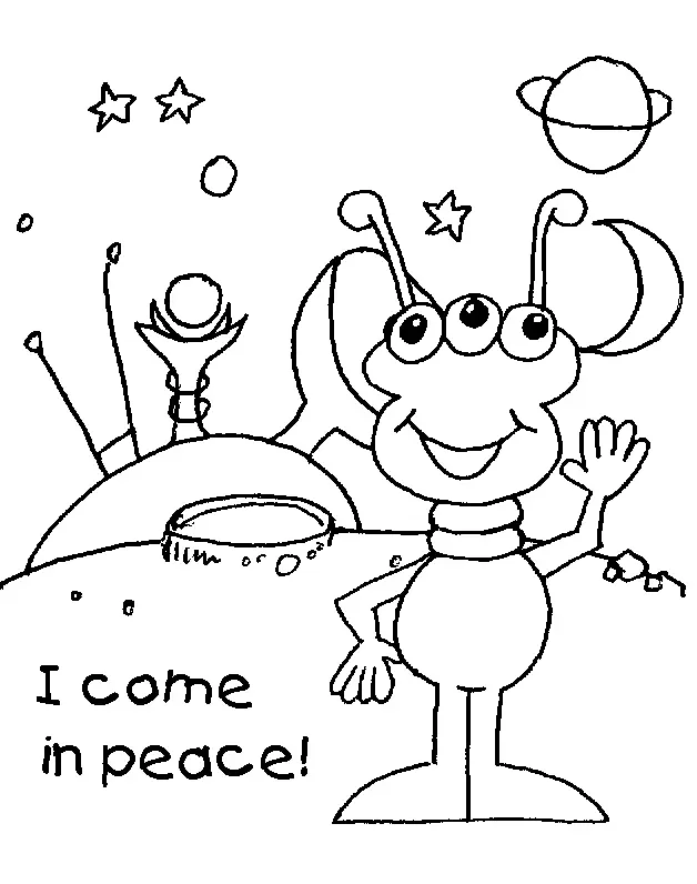 Alien Coloring Pages 40