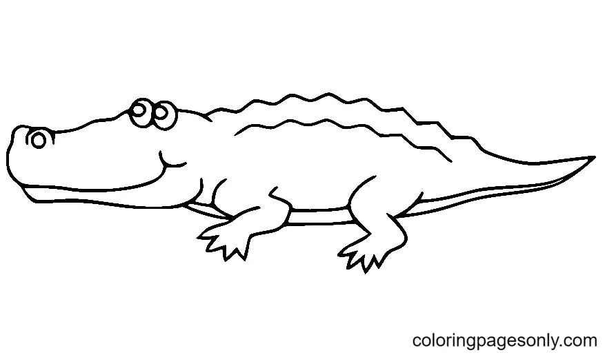 Cocodrilo Para Colorear 16
