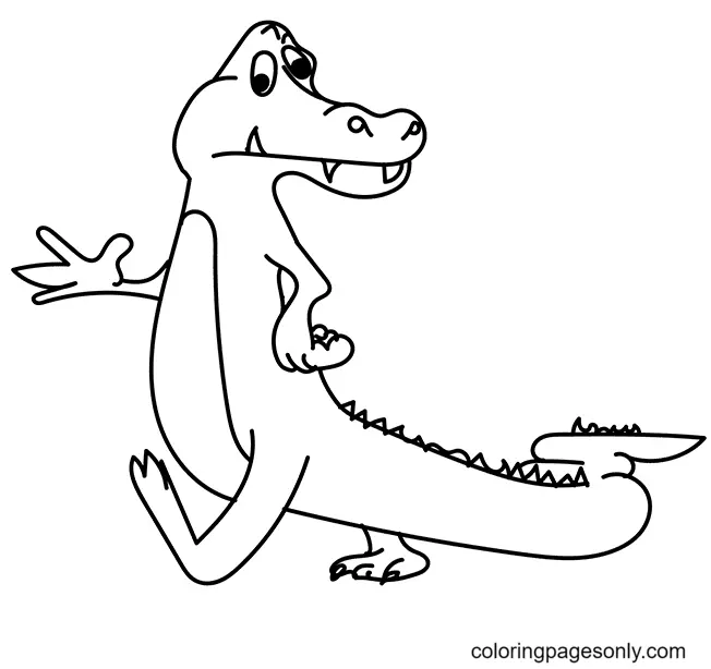 Cocodrilo Para Colorear 18