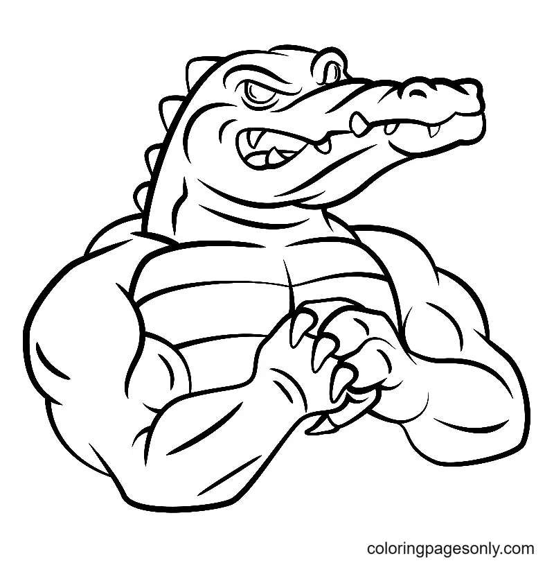 Cocodrilo Para Colorear 24