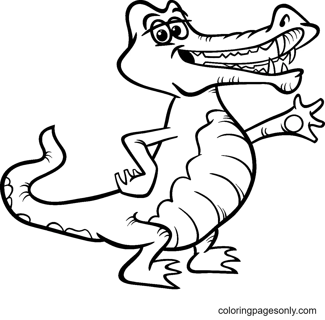 Cocodrilo Para Colorear 41