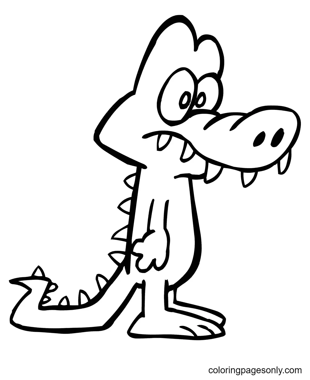 Cocodrilo Para Colorear 45