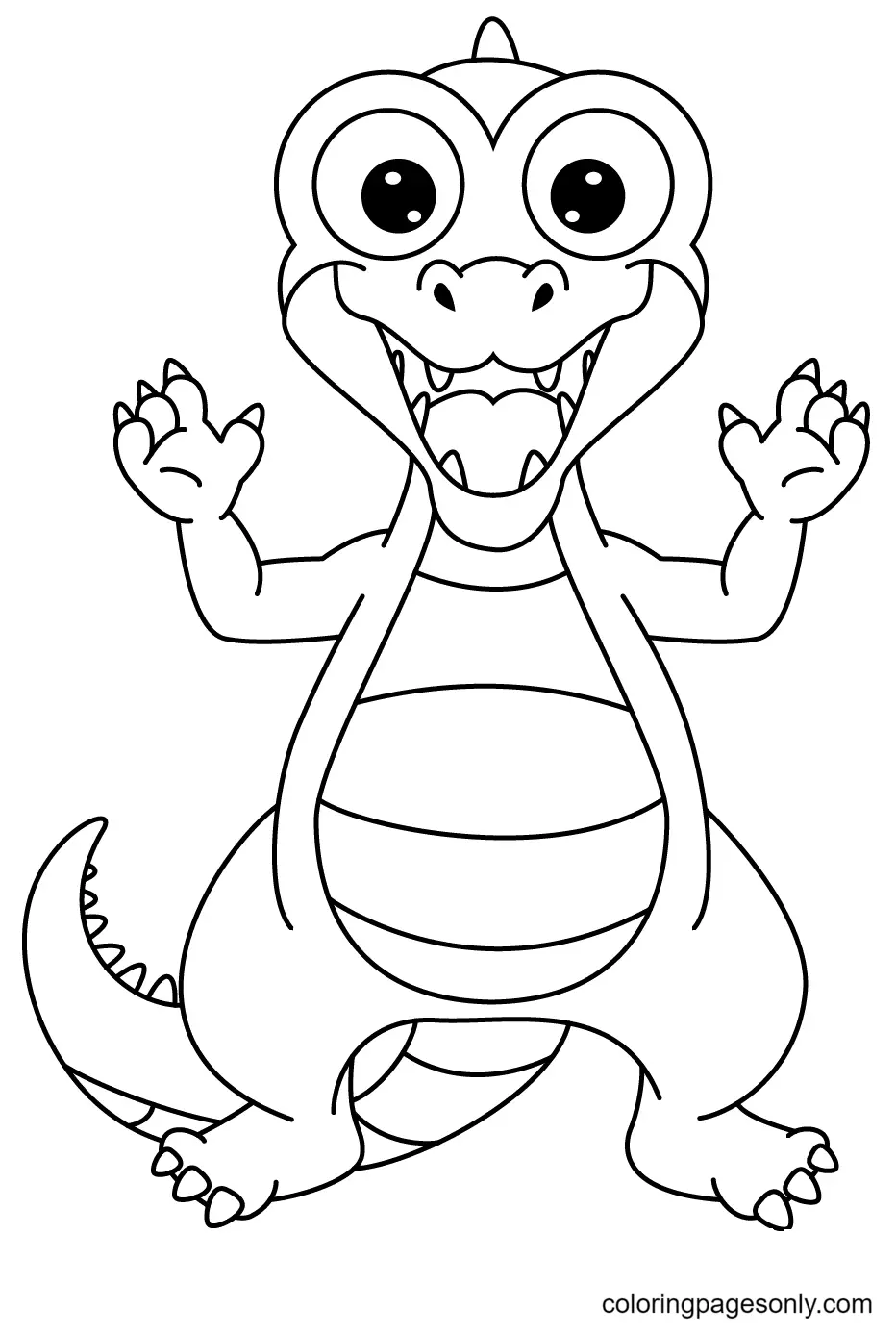 Desenhos de Jacare Para Colorir 58